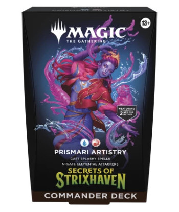 Mazo de Commander Secrets of Strixhaven: Prismari Artistry - Magic The Gathering - ¡Desata tu Arte! (Inglés)