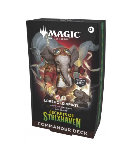 Mazo de Commander Secrets of Strixhaven: Lorehold Spirit - Magic The Gathering - ¡Despierta el Pasado! (Inglés)