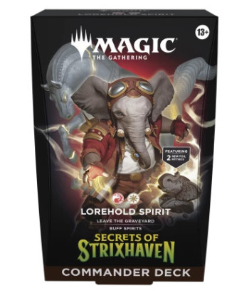 Mazo de Commander Secrets of Strixhaven: Lorehold Spirit - Magic The Gathering - ¡Despierta el Pasado! (Inglés)