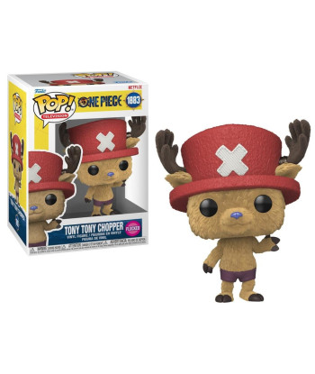 Figura Funko Pop Tony Tony Chopper Flocked 1883 - One Piece Netflix - El Adorable Médico de Edición Suave