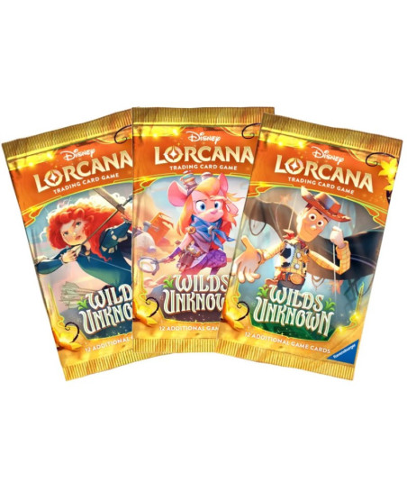 Disney Lorcana TCG: Wilds Unknown – Sobre Booster (Inglés)
