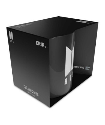 TAZA BTS NEGRA LOGO 350ml