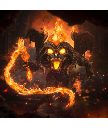 Figura Iron Studios Balrog Minifigura - El Señor de los Anillos - El Látigo de Fuego de Moria 17cm