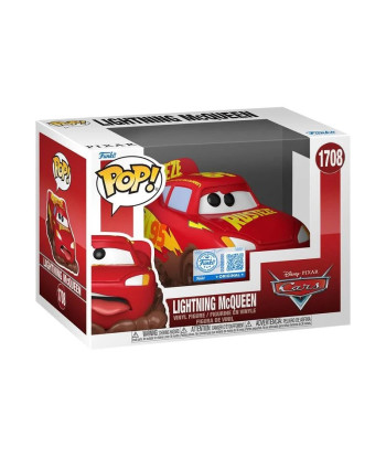 Figura Funko Pop Rayo McQueen 1708 - Cars - Derrapando en el Barro (Edición Especial)