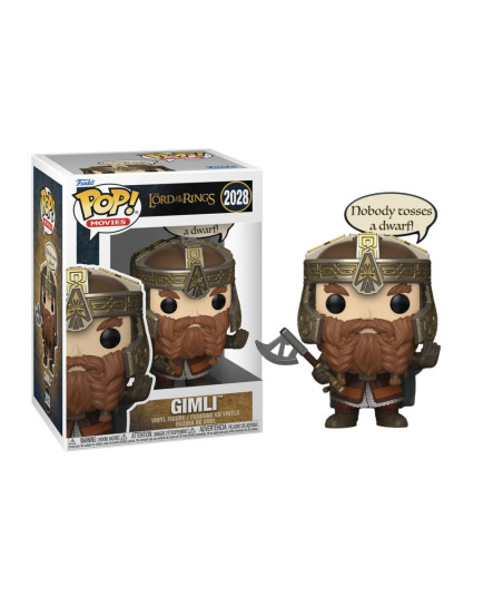 Figura Funko Pop Gimli 2028 - El Señor de los Anillos - ¡Nadie Lanza a un Enano!