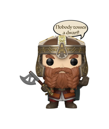 Figura Funko Pop Gimli 2028 - El Señor de los Anillos - ¡Nadie Lanza a un Enano!