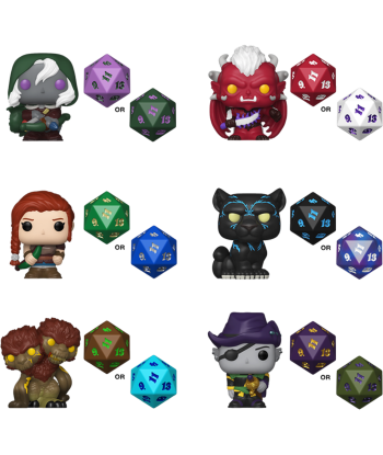 Figura Funko Bitty Pop Dungeons & Dragons Sorpresa - D&D - ¡Tira Iniciativa en Miniatura!