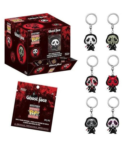 Llavero Pocket Funko Pop Mystery - Ghost Face (1 Unidad Sorpresa) - Terror en tu Bolsillo