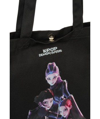 BOLSA DE TELA Tote Bag Guerreras K-Pop color Negro