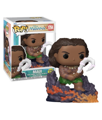 Figura Funko Pop Maui (Glows in the Dark) 1764 - Disney Moana - El Semidiós del Viento y el Mar