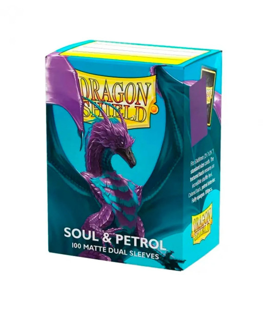 Fundas Standard Matte Soul & Petrol (100) - Dragon Shield