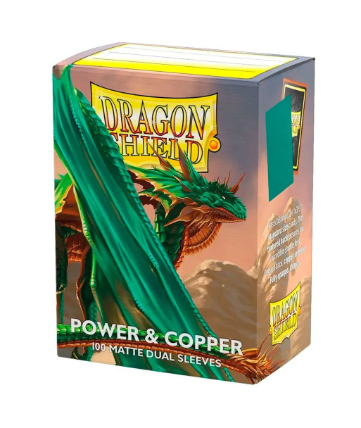 Fundas Standard Matte Power & Copper (100) - Dragon Shield