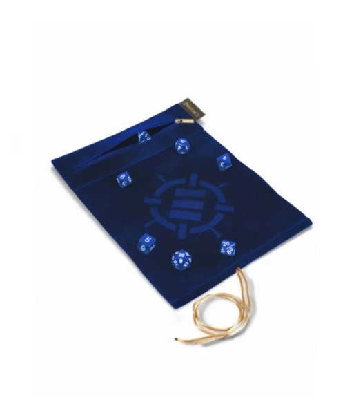 Estuche “Roll on a Scroll con Juego de 7 Dados Acrílicos (Azul) - Enhance Gaming