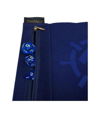 Estuche “Roll on a Scroll con Juego de 7 Dados Acrílicos (Azul) - Enhance Gaming