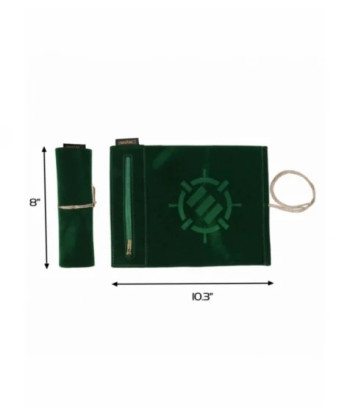 Estuche “Roll on a Scroll con Juego de 7 Dados Acrílicos (Verde) - Enhance Gaming