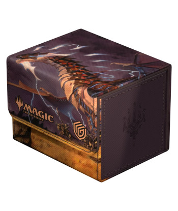 Caja para mazo Sidewinder 100+ Xenoskin Magic: The Gathering "Tarkir: Dragonstorm" Ghostfire - Neriv, Heart of the Storm