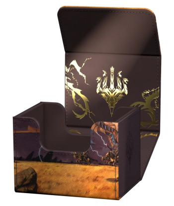 Caja para mazo Sidewinder 100+ Xenoskin Magic: The Gathering "Tarkir: Dragonstorm" Ghostfire - Neriv, Heart of the Storm