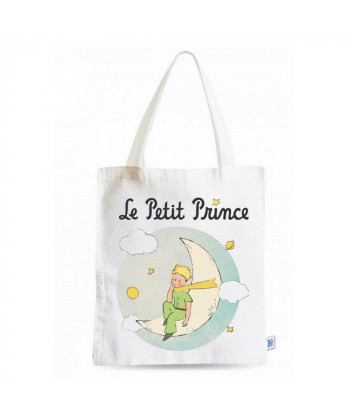 Bolsa de tela El Principito sentado en la luna