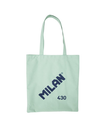 Bolsa de tela tote bag color verde serie 1918
