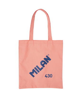 Bolsa de tela Tote bag color rosa serie 1918