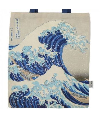 Bolsa de tela Hokusai, La gran ola de Kanagawa (44x38cm)