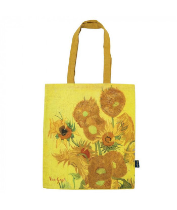 Bolsa de tela en algodón Vincent Van Gogh, Los Girasoles (44x38cm)