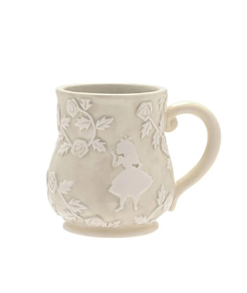 TAZA RELIEVE ALICIA PAIS DE LAS MARAVILLAS CONEJO BLANCO