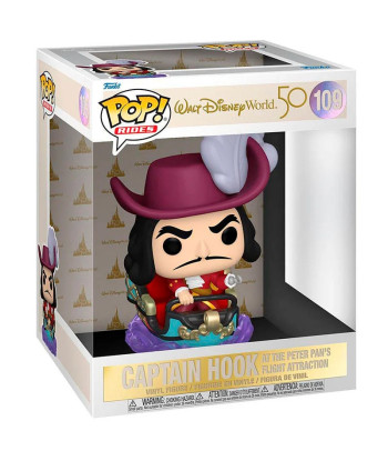 Figura Funko Pop Captain Hook 109 - Disney Parks Peter Pan's Flight - ¡Edición Especial 50 Aniversario!