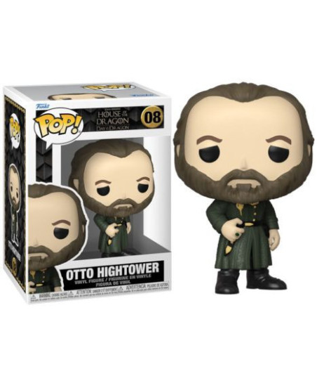 Figura Funko Pop Otto Hightower 08 - La Casa del Dragón - La Mano del Rey más Ambiciosa