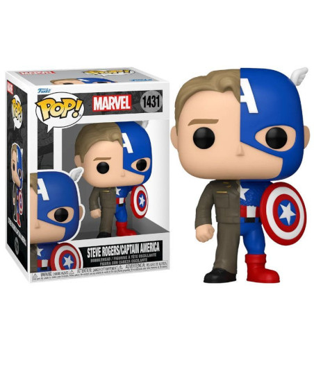 Figura Funko Pop Steve Rogers/Capitán América 1431 - Marvel - La Transformación del Primer Vengador