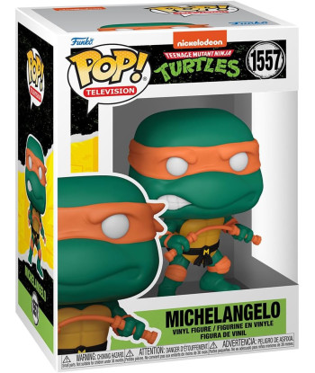 Figura Funko Pop Michelangelo 1557 - Nickelodeon Teenage Mutant Ninja Turtles - El Maestro de los Nunchakus y la Acción Naranja