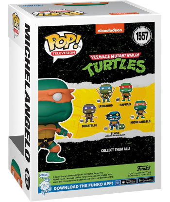 Figura Funko Pop Michelangelo 1557 - Nickelodeon Teenage Mutant Ninja Turtles - El Maestro de los Nunchakus y la Acción Naranja