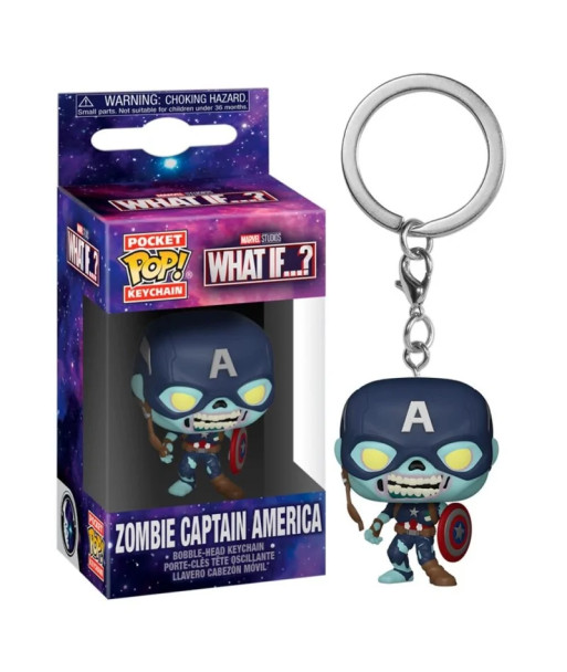 Llavero Pocket POP! ZOMBIE CAPITAN AMERICA - WHAT IF...?